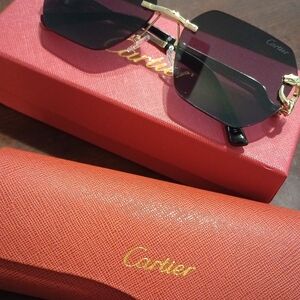 Cartier Sunglasses with Red Case